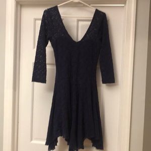 Free people dress— indigo lace